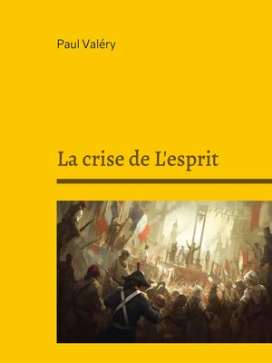 cover image of La crise de L'esprit